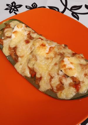 Una foto de Zapallo italiano relleno 🤤