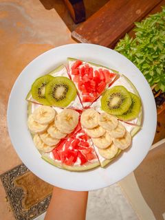 Φωτογραφία της συνταγής Πίτσα ουράνιο τόξο με καρπούζι