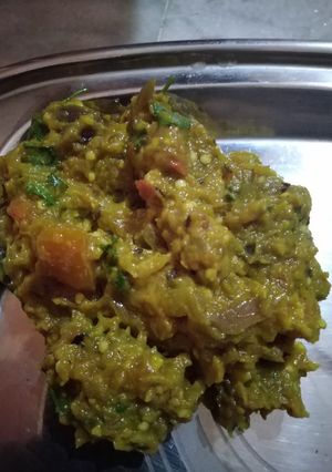 A picture of Bainga bharta.