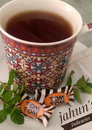 A picture of Tea(Menthol, Spiced, lemon and pineapple flavored tea).