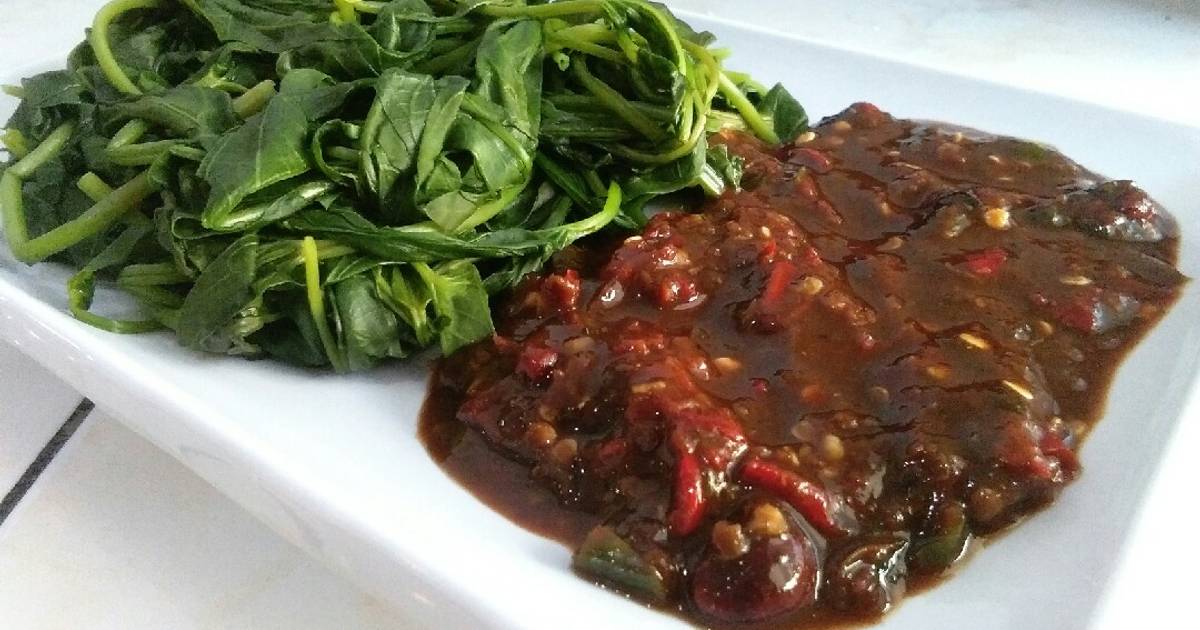 Resep Rujak kangkung sambel asem dadakan oleh Kiki_Nomuyepo - Cookpad