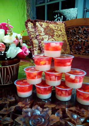 Foto resep Puding Cocktail Merah Putih spesial HUT RI 71