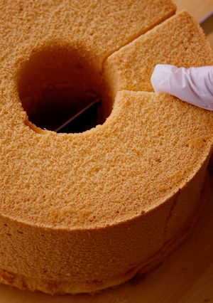 A picture of Easy Cake Recipe! How to make Basic Chiffon Cake.