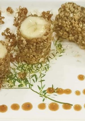 A picture of Healthy Banana sushi Rolls.