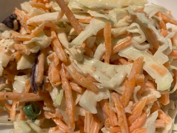 Easy Steps to Make My Coleslaw (Cabbage &amp;amp; Carrot Salad) the Delicious Tasty