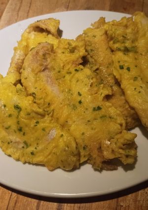Una foto de Escalope de merluza