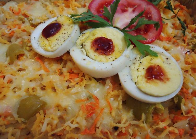 Nasi Keju Panggang Saus Bechamel