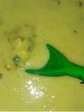 Sopa de talos de brócolis
