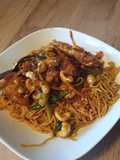 Honey Chilli Chicken with Curry Noodles