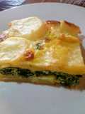 Pastel de papa y espinaca