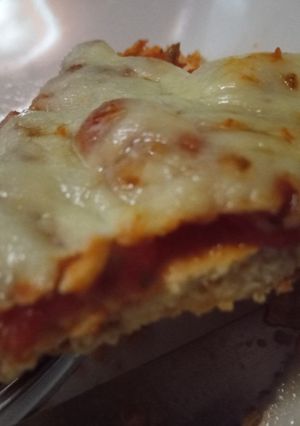 Una foto de Pizza de Pollo y Coliflor (sin harina)