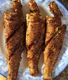 cá chiên muối xả