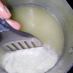 A picture of Homemade mozzarella cheese.
