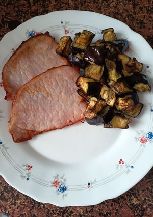 Una foto de Berenjena en airfryer