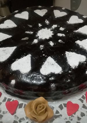 Túrós-pudingos linzer, tortaformában recept fotója