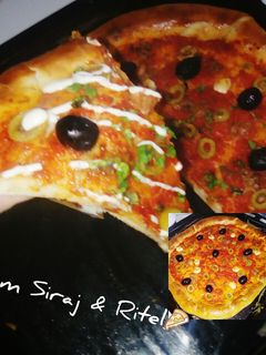 صورة لوصفة بيتزا محشيه الاطراف🍕