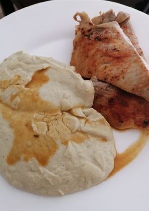 Una foto de Puré de Berenjena