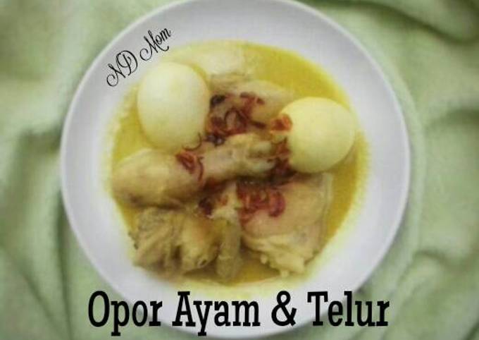 Opor Ayam+Telur Sederhana