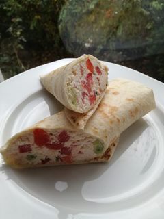 O poză a rețetei Tortilla umplută cu brânză.