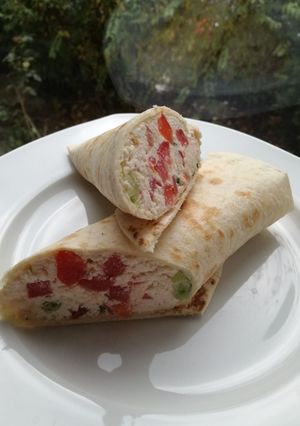 O poză a rețetei Tortilla umplută cu brânză.