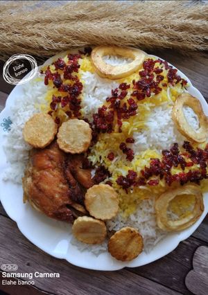 عکسی از دستور زرشک پلو با مرغ