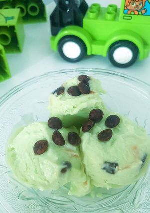 Foto resep Avocado ice cream | Es krim lembut
