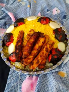 عکسی از دستور 💛 کوبیده مرغ خونگی😋💛