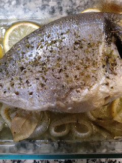 Una foto de Dorada al horno
