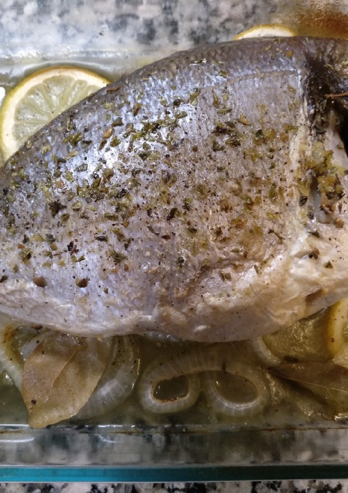 Una foto de Dorada al horno