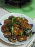 Mushroom stuffed minced fish
