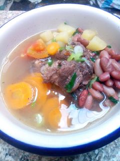 Foto resep Sup tulang sapi dan azuki