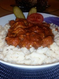 Mustáros sertéspörkölt recept fotója