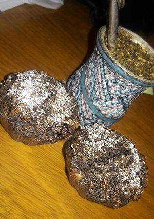 Una foto de Muffins de manzana y algarroba