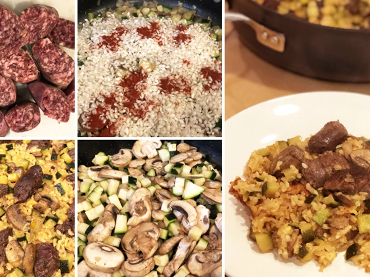 Easy Way Make Wagyu Cajun Sausage, Potato, Squash &amp;amp; Sprouts Skillet the So Delicious Perfect