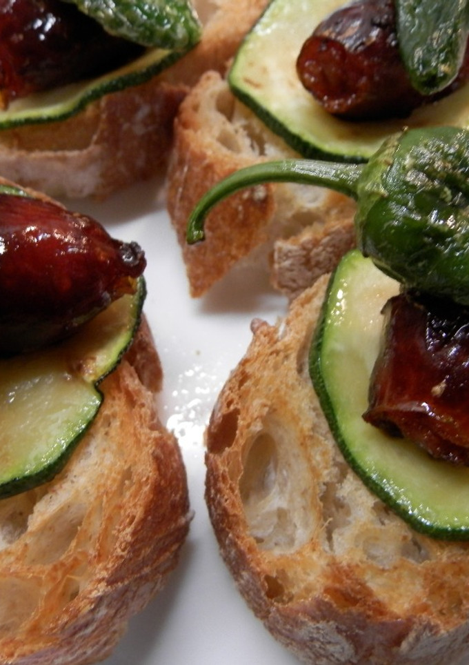 Una foto de Pincho de chorizo