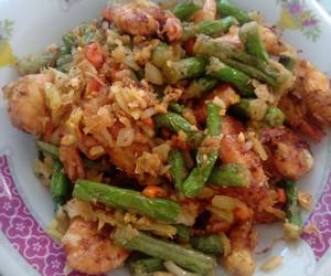 Resep Terbaik Udang Buncis Cabe Garam Lezat Mantap