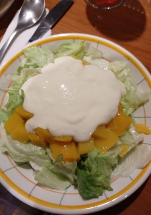 Una foto de Ensalada de mango