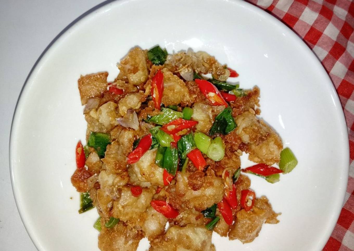 Ayam Popcorn Goreng Bawang