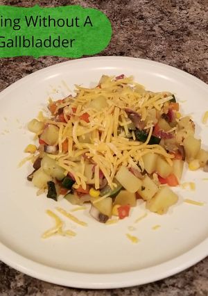 A picture of Turkey Bacon & Potato Hash.