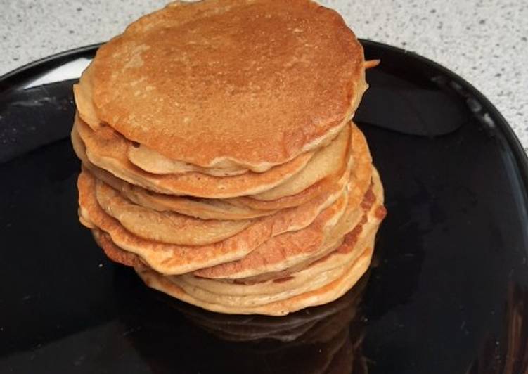 Voici la recette Pancake fifty-fifty Délicieux garanti