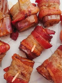 A picture of Bacon Wrapped Eggplants.