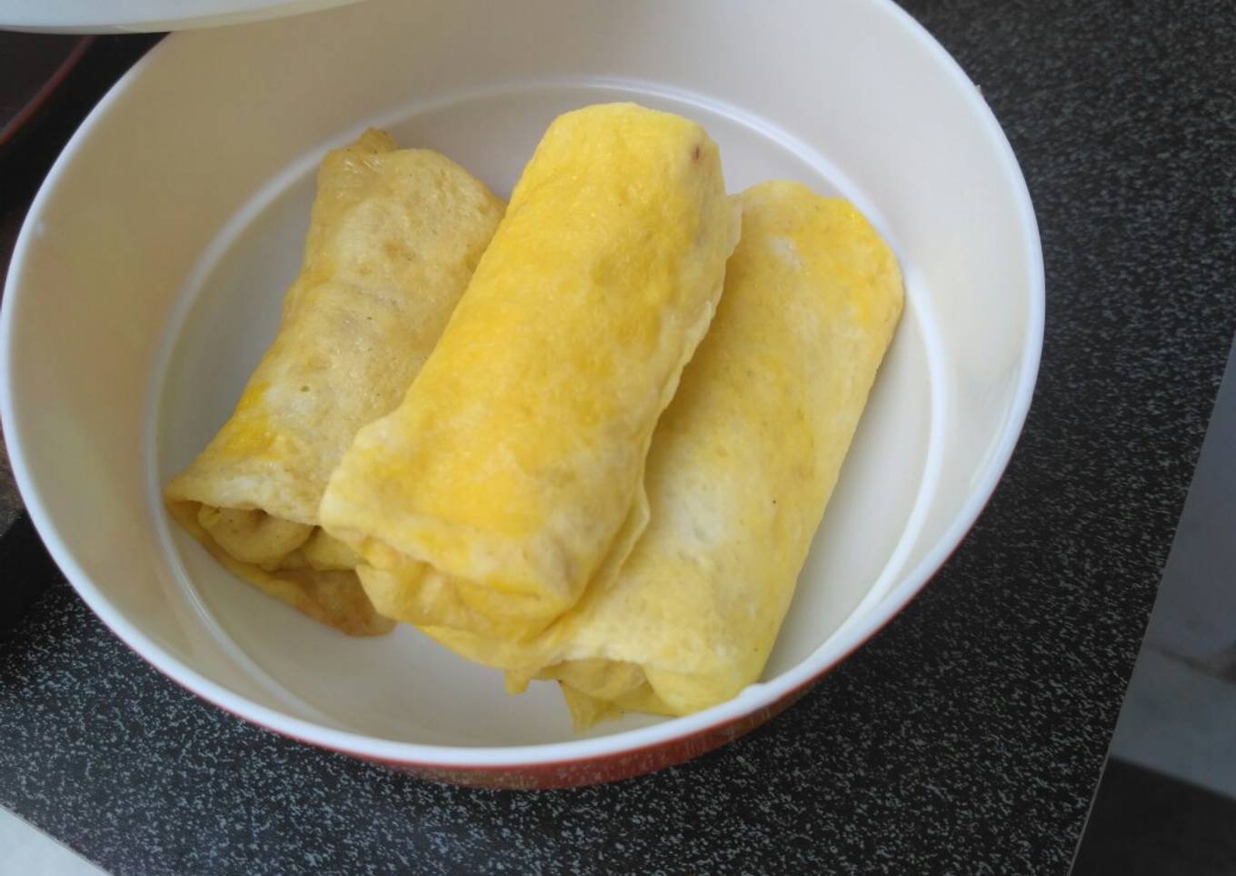 Sosis kulit telur isi tahu+ayam enak banget