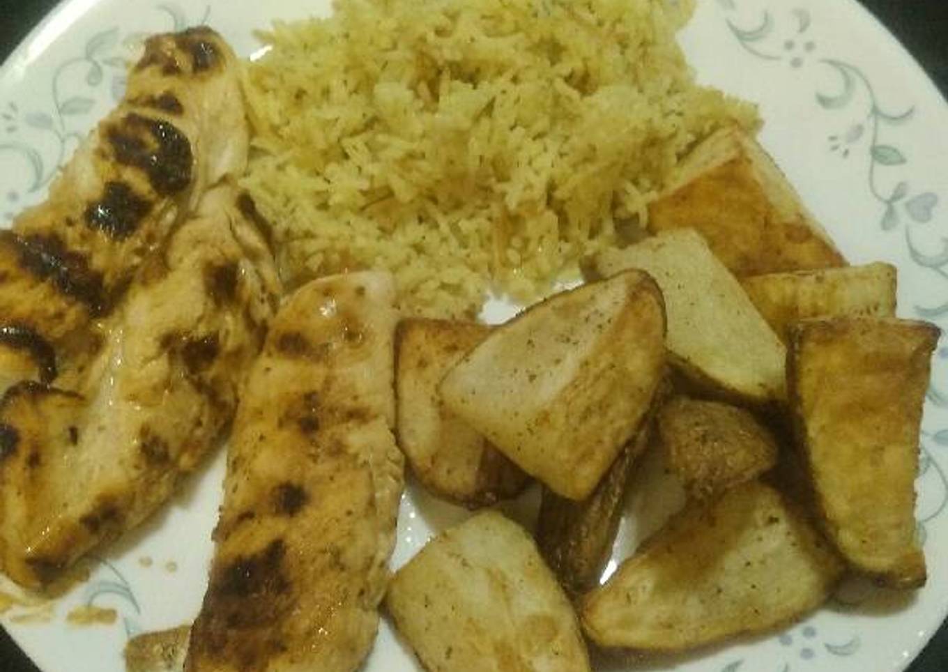 Marinated chicken tenders. Picky eater approved!