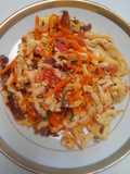 Oseng tahu dan jamur kuping,wortel(cau tofu ken he muerhonglopo