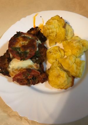 Gombás mozzarellás csirkemell recept fotója