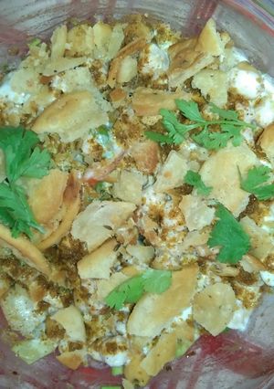 A picture of Papri chaat.