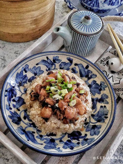 Foto resep Nasi Tim Ayam Jamur