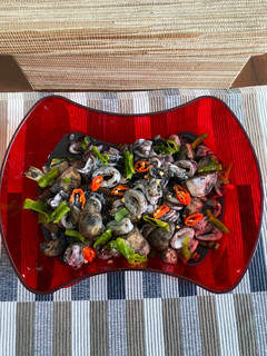 Foto resep Cumi Hitam Jamur Merang