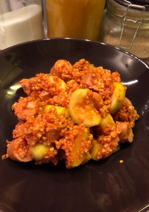 Cukkinis egytál recept fotója