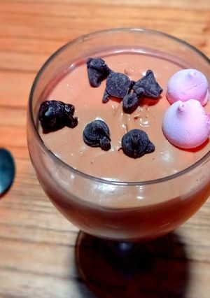 Una foto de Mousse de crema de avellanas